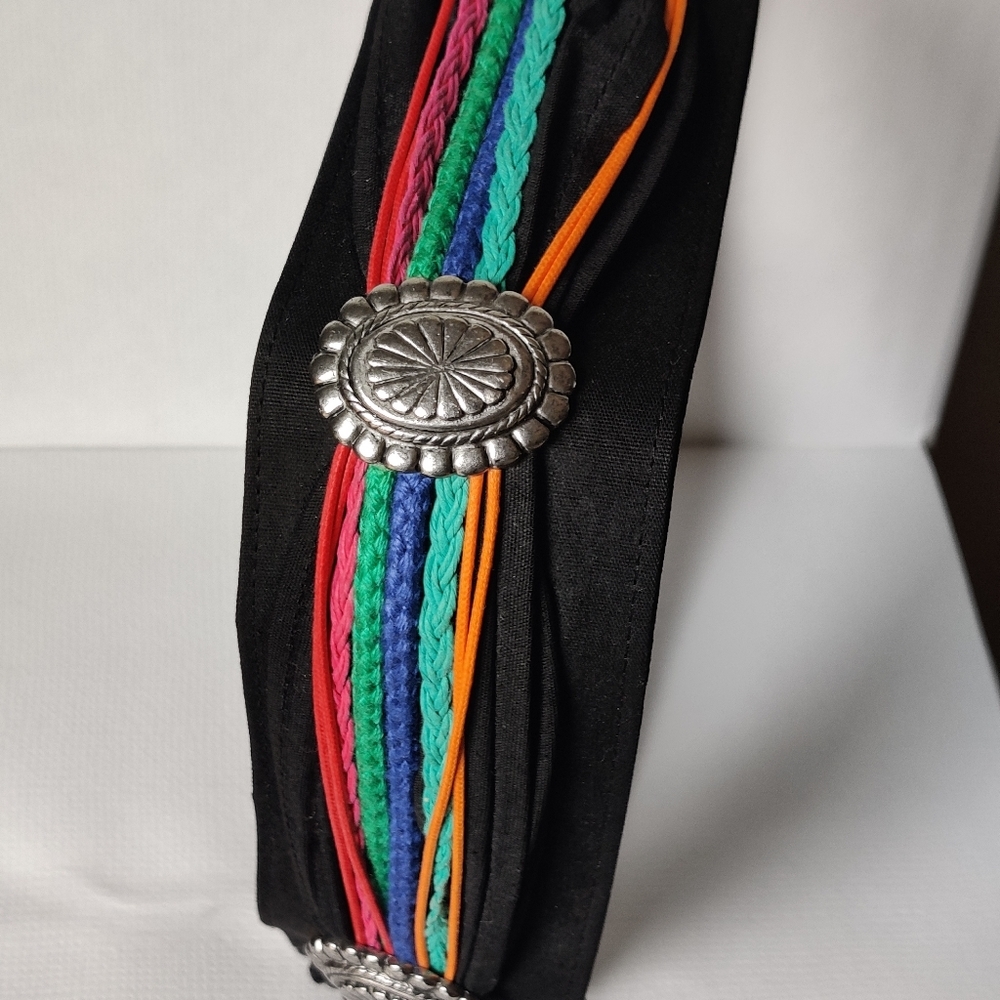 Vintage 80s Ginnie Johansen Designs Dallas Southwestern Corset Belt - Picture 9 of 13
